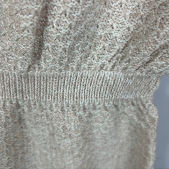 RW & CO Floral Embroidered Cinched Waist Tunic Sweater XS Cream - Picture 11 of 13